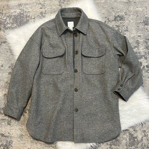 H&M gray shacket